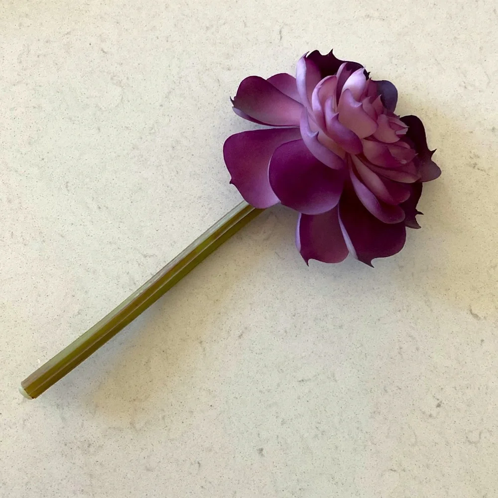 Purple Succulent Flower Accent